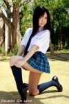 blouse bookbag harata_mami kneesocks pleated_skirt school_uniform skirt sock_pull tie rating:Safe score:3 user:nil!
