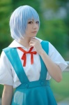 ayanami_rei blue_hair cosplay jumper neon_genesis_evangelion sailor_uniform school_uniform shima rating:Safe score:0 user:nil!