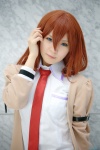 armband blouse blue_eyes cosplay maitako makise_kurisu red_hair steins;gate sweater tie rating:Safe score:0 user:pixymisa