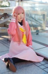 aka cosplay dress hair_clips hayate_no_gotoku! katsura_hinagiku pantyhose pink_hair sailor_uniform school_uniform turtleneck rating:Safe score:0 user:nil!