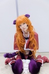 animal_ears cat_ears choker cosplay croptop gloves kanro midriff miniskirt nina_(wazu_wasu) orange_hair skirt tail wazu_wasu rating:Safe score:0 user:pixymisa