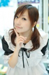 apron cosplay dress maid maid_uniform original riren twintails rating:Safe score:0 user:nil!