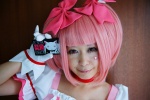 choker cosplay dress gloves hairbows kaname_madoka nao pink_hair puella_magi_madoka_magica twintails rating:Safe score:0 user:nil!