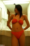 bathroom bikini glasses swimsuit tokito_ami rating:Safe score:1 user:nil!