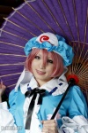 arai_yomi cosplay dress hat pink_hair saigyouji_yuyuko touhou touhou_otome_rambu_vol._6 umbrella rating:Safe score:0 user:nil!