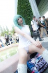boots cosplay green_hair kazami_yuuka mari_(ii) pantyhose swimsuit touhou rating:Safe score:0 user:nil!