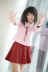 azumanga_daioh cosplay pantyhose pleated_skirt sailor_uniform sakuragi_mui school_uniform skirt takino_tomo rating:Safe score:1 user:nil!