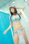 bikini cosplay headdress menace nekotsuka_tsume queen's_blade scarf side-tie_bikini swimsuit rating:Safe score:1 user:nil!