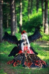 cosplay dress dungeon_and_fighter elbow_gloves gloves mage tomiaaaaaaa white_hair wings rating:Safe score:0 user:DarkSSA