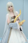 bandeau blonde_hair cape cosplay harp luna_ballad shirayuki_himeno skirt sound_horizon rating:Safe score:0 user:nil!