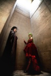 blazer boots cape cc code_geass cosplay crossplay gloves gown green_hair laces lelouch_lamperouge mask miho momose_riyu trousers rating:Safe score:0 user:nil!
