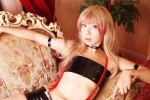 choker cosplay macross macross_frontier microphone multi-colored_hair sachi_budou sheryl_nome shorts suspenders tubetop rating:Safe score:0 user:nil!