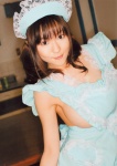 apron costume double_moon horii_mizuki maid maid_uniform sideboob thighhighs twintails rating:Safe score:2 user:nil!