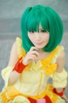 cosplay green_hair kurasaka_kururu macross macross_frontier miniskirt ranka_lee skirt tank_top twintails rating:Safe score:0 user:nil!