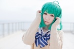 blouse bowtie cardigan cosplay green_hair macross macross_frontier mai ranka_lee rating:Safe score:1 user:pixymisa