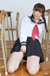 4k-star_172 kneesocks kuyuu_akane pleated_skirt sailor_uniform school_uniform skirt twin_braids rating:Safe score:0 user:nil!