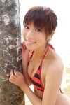 bikini cleavage mai_self mizoguchi_mai striped swimsuit rating:Safe score:0 user:nil!