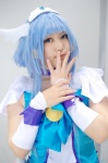 aoki_reika arinko blue_hair choker cosplay cure_beauty hairband pretty_cure smile_precure! tank_top rating:Safe score:0 user:nil!