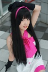 akiyama_mio cosplay dress gloves hairband k-on! makise_anji pantyhose rating:Safe score:0 user:nil!
