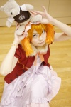 animal_ears bow cosplay dog_ears dress forest hoodie kaieda_kae mayuzumi_kaoru orange_hair stuffed_animal teddy_bear rating:Safe score:0 user:pixymisa