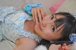 amatsuka_miyu bed dress hairbows twintails wristband rating:Safe score:0 user:pixymisa