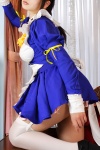 apron chocoball cosplay garter_belt kara_no_naka_no_kotori lease maid maid_uniform thighhighs white_legwear zettai_ryouiki rating:Safe score:0 user:nil!