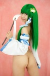 ass cosplay detached_sleeves gohei green_hair kochiya_sanae lenfried pasties touhou rating:Safe score:5 user:nil!