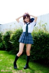 blouse bookbag kamata_hiroko kneesocks pleated_skirt school_uniform skirt tie rating:Safe score:0 user:nil!