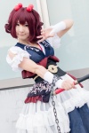 bandaged_hands cosplay dress miyakosa_sara onozuka_komachi petticoat red_hair scythe tiered_skirt touhou rating:Safe score:0 user:pixymisa