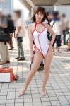 coa cosplay dead_or_alive kasumi_(doa) kunoichi one-piece_swimsuit pantyhose side-tie swimsuit rating:Safe score:3 user:nil!
