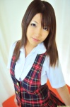 blouse dgc_1014 ozora_rei pleated_skirt school_uniform skirt skirt_lift vest rating:Safe score:0 user:nil!