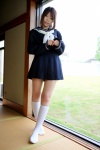 cosplay dead_or_alive higurashi_rin kasumi_(doa) kneesocks kunoichi ninjin pleated_skirt ponytail sailor_uniform school_uniform skirt rating:Safe score:2 user:nil!