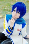 blue_hair coat cosplay crossplay default_costume headset kaito rui scarf trousers vocaloid rating:Safe score:0 user:nil!