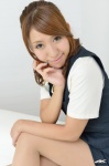 4k-star_076 blouse makibashi_miki miniskirt pantyhose ponytail sheer_legwear skirt vest rating:Safe score:0 user:nil!