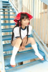 buruma cosplay gym_uniform hairbow hakurei_reimu kneesocks lenfried shorts touhou tshirt rating:Safe score:0 user:nil!