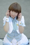blouse boots cosplay hagiwara_yukiho hazuki_minami idolmaster_shiny_festa miniskirt skirt vest rating:Safe score:0 user:nil!