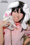 animal_ears ayanon bunny_ears cosplay dress inaba_tewi stuffed_animal touhou rating:Safe score:0 user:nil!