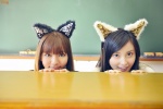 animal_ears blazer blouse cardigan cat_ears mimi_girls niwa_mikiho school_uniform tokky rating:Safe score:2 user:nil!