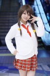 blouse cardigan cosplay hinabita nanahashi_sui pleated_skirt school_uniform skirt tie yamagata_marika rating:Safe score:1 user:nil!