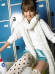 miniskirt sasaki_nozomi scarf skirt sweater thighhighs zettai_ryouiki rating:Safe score:1 user:nil!