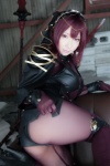 ass bodysuit bra cosplay fate/grand_order panties purple_hair saku scathach_(fate/grand_order) shadow_queen spear rating:Safe score:1 user:nil!