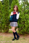 blouse bookbag kneesocks pleated_skirt school_uniform skirt sweater_vest tazawa_akari rating:Safe score:0 user:nil!