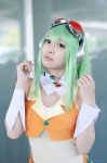 cosplay dress goggles green_hair gumi sakutoki_shinra vest vocaloid rating:Safe score:0 user:nil!