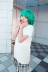 ahoge cosplay green_hair kiharu macross macross_frontier ranka_lee thighhighs rating:Safe score:0 user:Log