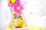 cosplay dress hairbow original pink_hair tsugihagi_mishin umbrella rating:Safe score:0 user:nil!