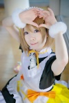 <3 apron blonde_hair cosplay dress koizumi_hanayo love_live!_school_idol_project maid maid_uniform nene_(iii) twintails rating:Safe score:0 user:nil!