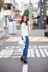 blouse high_heels jeans lee_sung_hwa sunglasses rating:Safe score:0 user:mock