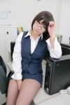 black_legwear blouse chiyoko_7 chocoball cosplay glasses miniskirt original pantyhose skirt vest rating:Safe score:0 user:nil!