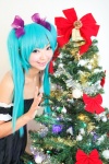 aqua_hair cosplay dress hatsune_miku necoco project_necoco-f twintails vocaloid rating:Safe score:1 user:nil!