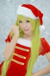 dress green_hair hair_clips santa_costume stocking_cap yae_maiko rating:Safe score:0 user:pixymisa